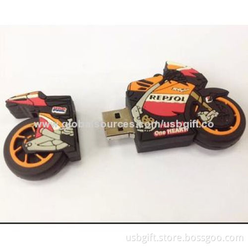 USB Stick Memory, 4GB, Motorcycle Shape, Promotional Gift